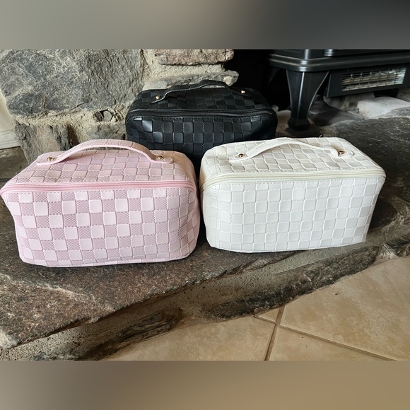 Checkered Make-Up Totes - Picture 1 of 3